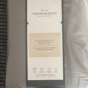 Threshold Performance Sheet Set--Gray--XL/TWIN.   NEW